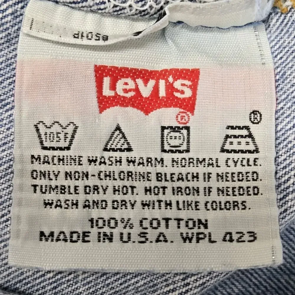 Vintage Levi's 501 Jeans Men 34x36 (Actual 32x34.5) 90's 100% Cotton USA Grunge‎